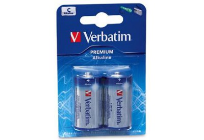Verbatim Alkaline C Battery 2 Pack						